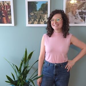 Studio Pink Sleeveless Tank Top